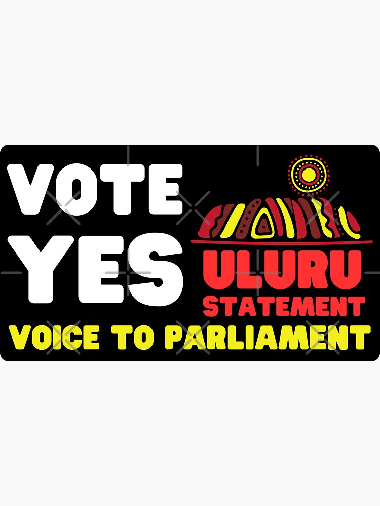 "Vote Yes Car Sticker" Sticker for Sale by DazArtDesigns Redbubble