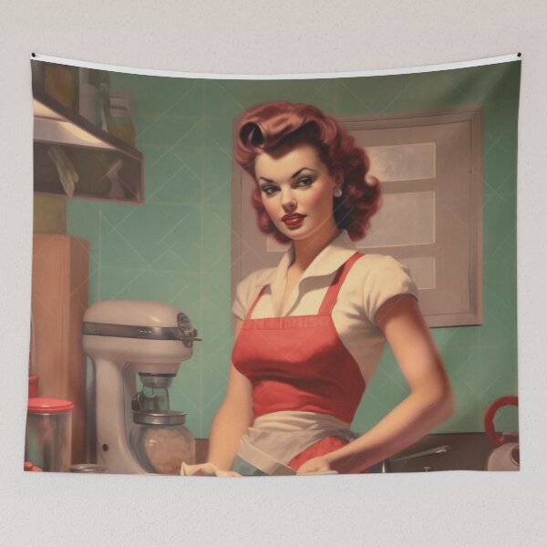 Item preview, A Pin Up Girl Cooking designed and sold by GoodOldVintage.