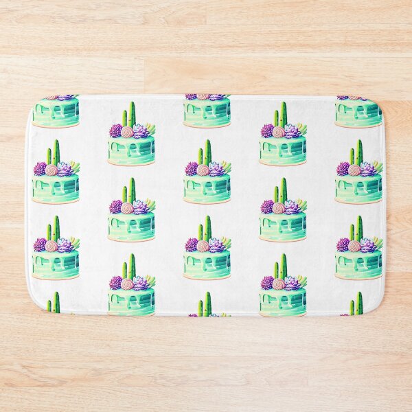 Item preview, Cactus and succulent cake designed and sold by WallabyJelly.