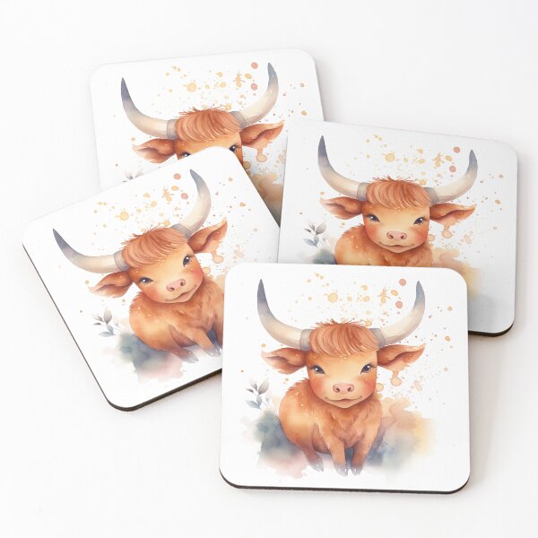 Item preview, Cute brown bull designed and sold by baggycatsworld.