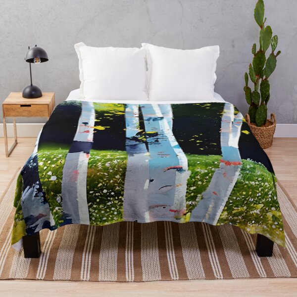 Item preview, Sun on Birch Trees designed and sold by Dana Roper.