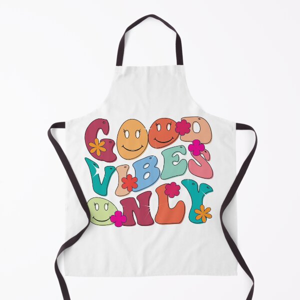 Item preview, "Good vibes only" retro wavy groovy typography sublimation SVG designed and sold by DreamWorld07.