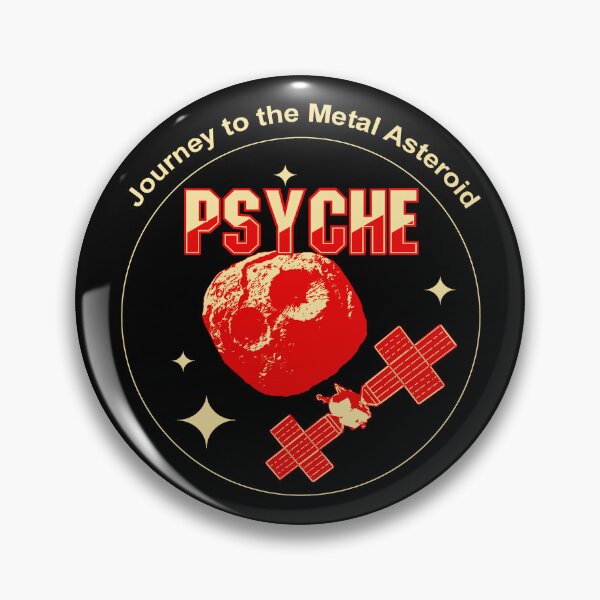 Item preview, Psyche mission to a metal asteroid logo (rich) designed and sold by SolidEarthArt.