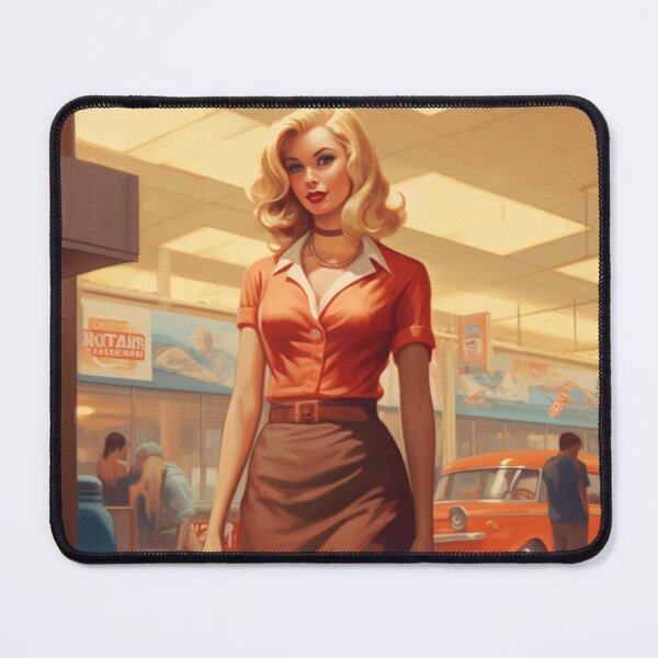 Item preview, A Pin Up Girl Walking at the Mall designed and sold by GoodOldVintage.
