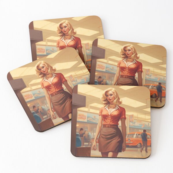 Item preview, A Pin Up Girl Walking at the Mall designed and sold by GoodOldVintage.