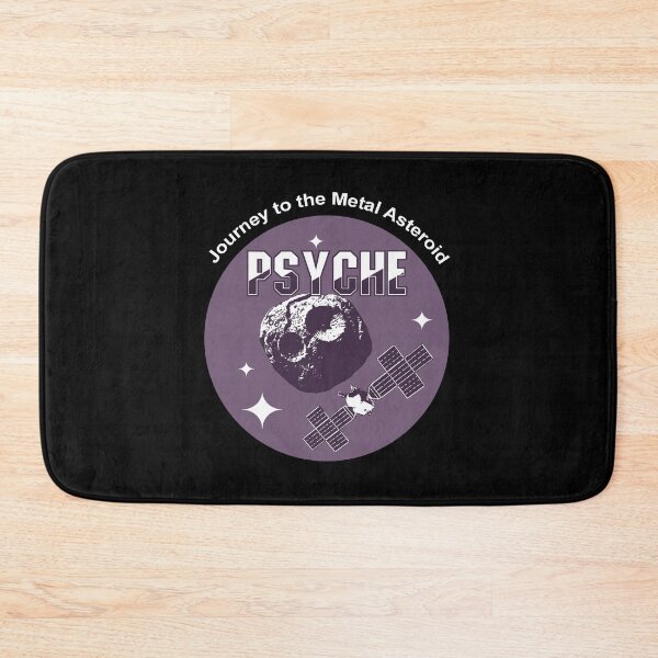 Item preview, Psyche mission to a metal asteroid logo (white) designed and sold by SolidEarthArt.
