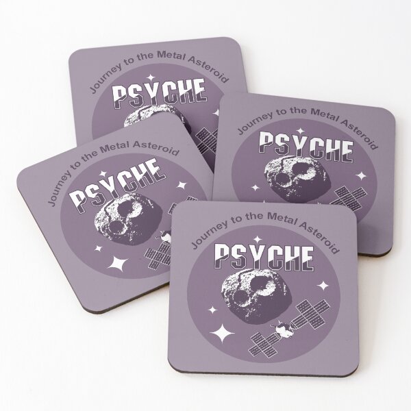 Item preview, Psyche mission to a metal asteroid logo (purple) designed and sold by SolidEarthArt.