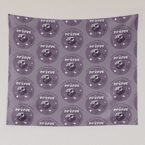 Item preview, Psyche mission to a metal asteroid logo (purple) designed and sold by SolidEarthArt.