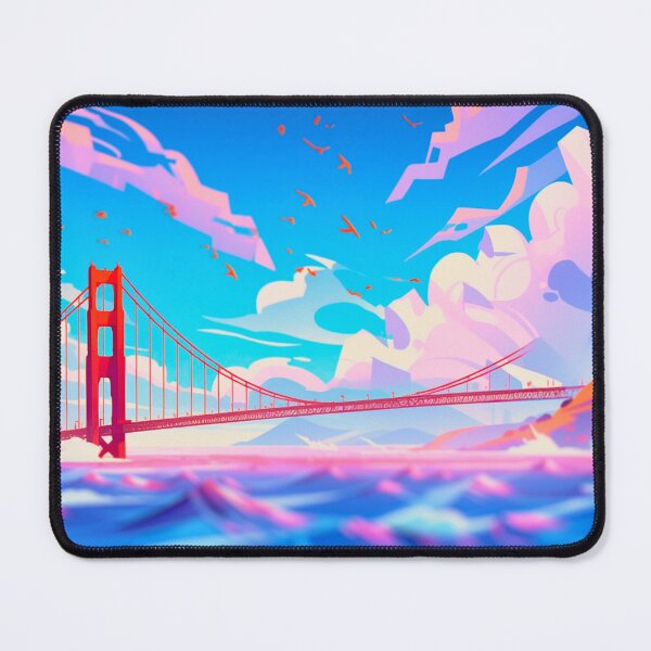 Item preview, Artistic Fusion: The Golden Gate Bridge in Niji Digital Style designed and sold by safine7374.