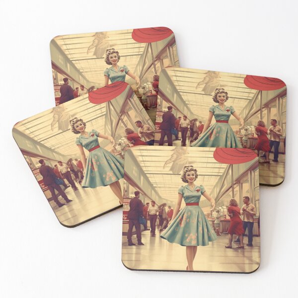 Item preview, A Pin Up Girl Walking at the Mall designed and sold by GoodOldVintage.