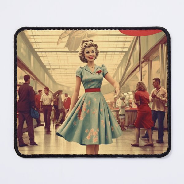 Item preview, A Pin Up Girl Walking at the Mall designed and sold by GoodOldVintage.