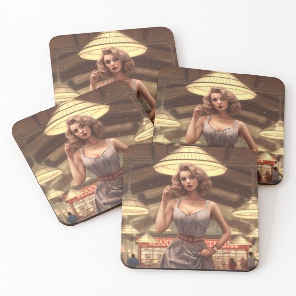 Item preview, A Pin Up Girl Walking at the Mall designed and sold by GoodOldVintage.