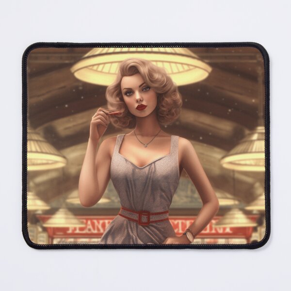 Item preview, A Pin Up Girl Walking at the Mall designed and sold by GoodOldVintage.