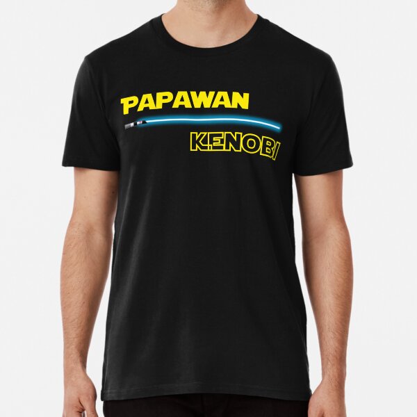 Vista previa del artículo con la obra «Papa wan Kenobi Día del Padre», diseñado y vendido por Adelibaba.