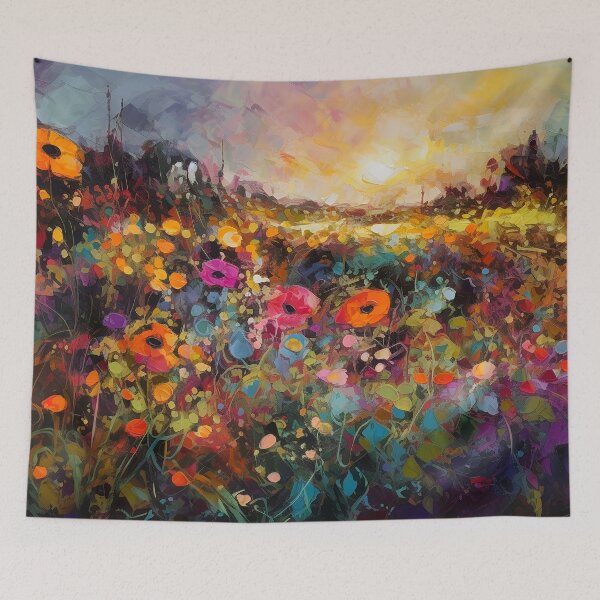 Item preview, Beautiful summer Floral Fields - Impressionistic landscape 4 designed and sold by Red Witch Art.