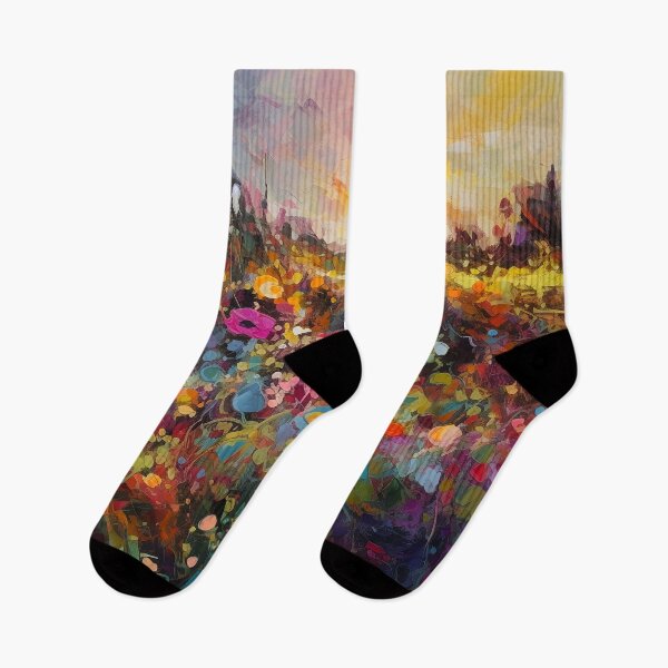 Item preview, Beautiful summer Floral Fields - Impressionistic landscape 4 designed and sold by Red Witch Art.