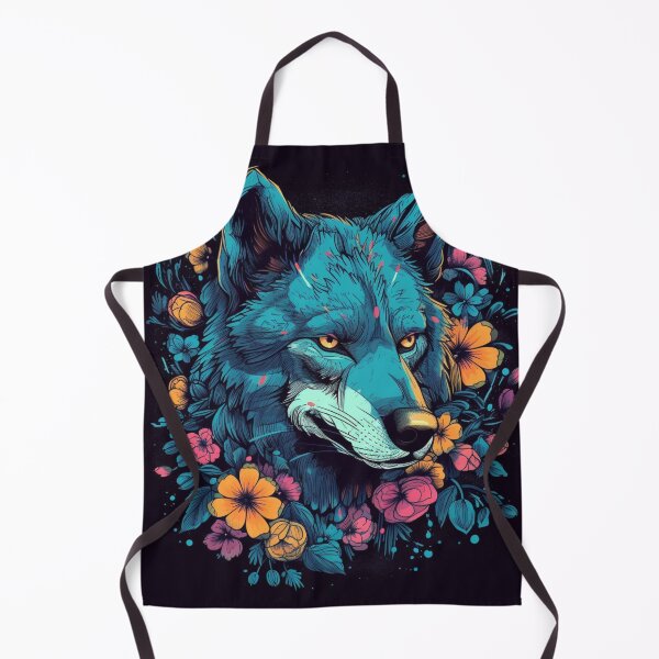 Item preview, Wolf with Flowers designed and sold by Adam Arts.