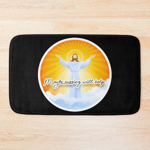 Item preview, Maybe cussing will help -  FUNNY Swearing - Jesus Christ meme - FRUSTRATED cursing designed and sold by originalsusie.