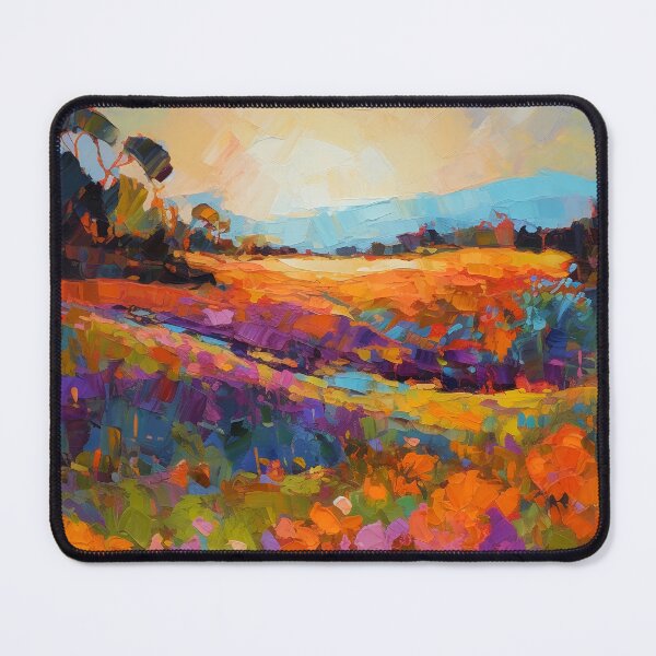 Item preview, Beautiful summer Floral Fields - Impressionistic landscape 5 designed and sold by Red Witch Art.