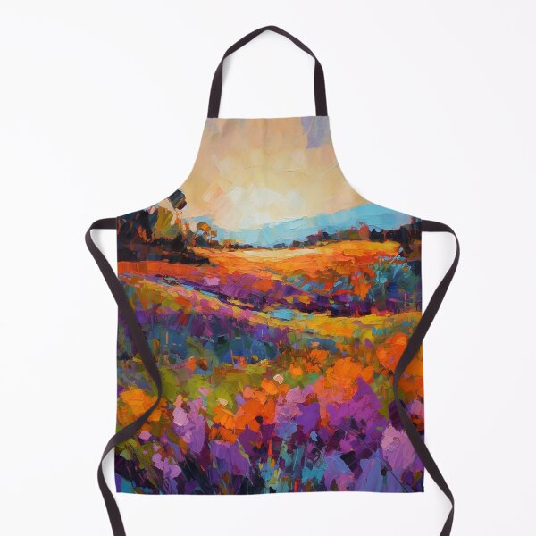 Item preview, Beautiful summer Floral Fields - Impressionistic landscape 5 designed and sold by Red Witch Art.