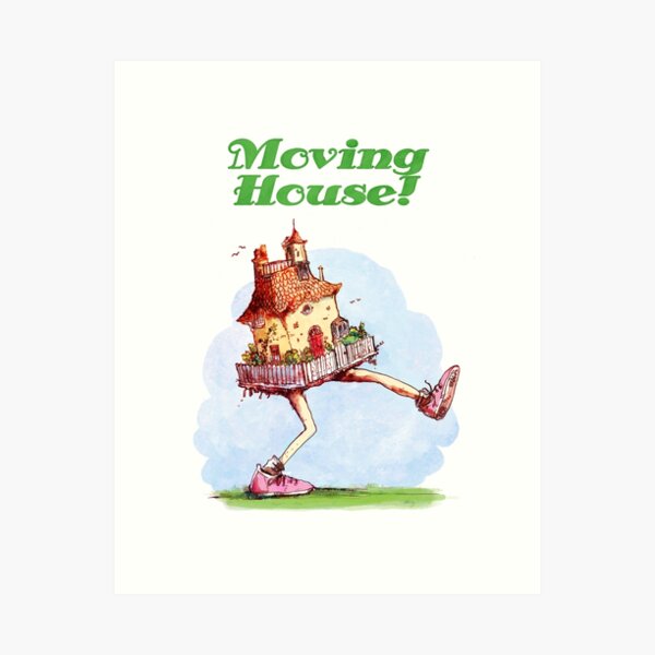 Moving House on Actual Legs Art Print