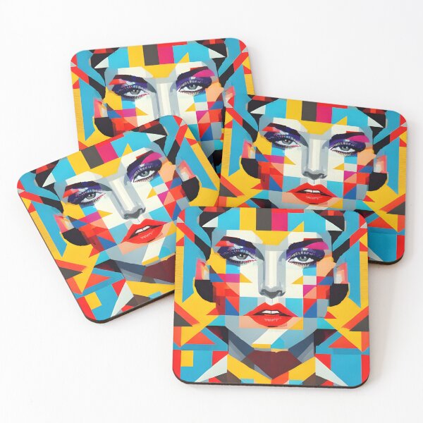 Item preview, Abstract Woman 01 | Geometric Beauty - Wall Art | Modern Minimalism designed and sold by Phoenix-Textile.
