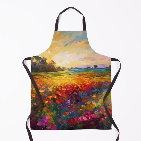Item preview, Beautiful summer Floral Fields - Impressionistic landscape 6 designed and sold by Red Witch Art.
