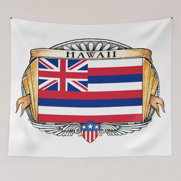 Item preview, Hawaii Art Deco Design with Flag designed and sold by Cleave.