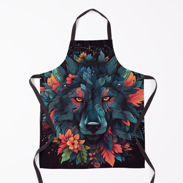 Item preview, Wolf with Flowers designed and sold by Adam Arts.