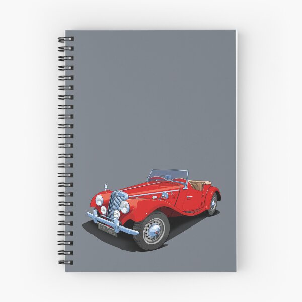 Aperçu de l'œuvre 1954 MG TF en mg rouge créée et vendue par candc-retro.