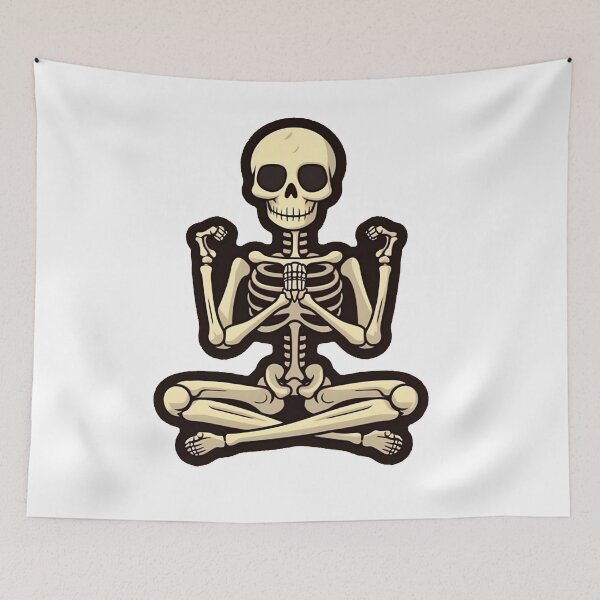Item preview, cute skeleton yoga designed and sold by lavroshh.