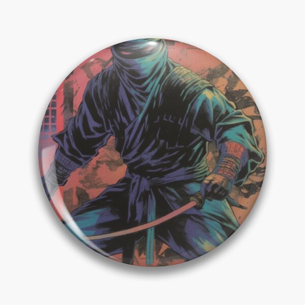 Item preview, Aesthetic Vintage Ninja in Retro Style designed and sold by TMDNE.