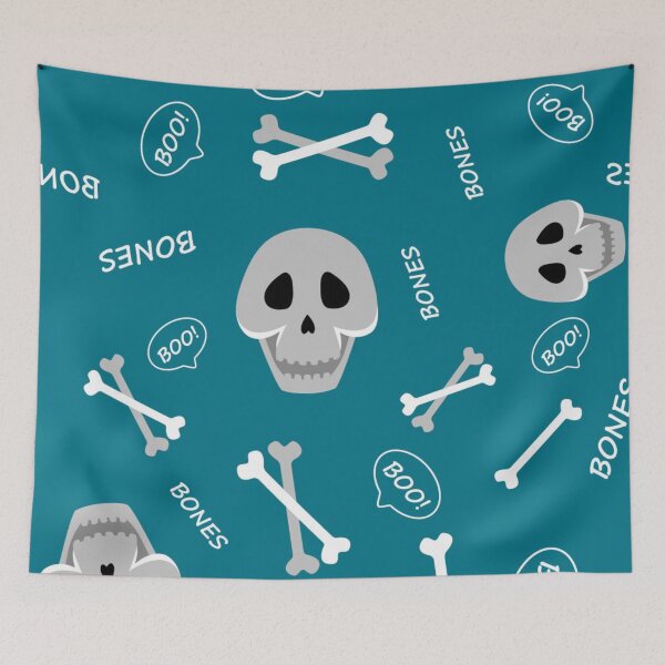 Item preview, Spooky Symphony - Halloween Skulls Pattern designed and sold by ysa-pattern.