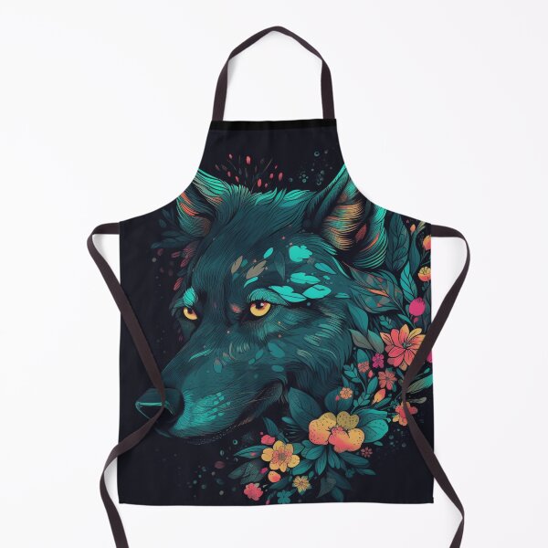 Item preview, Wolf with Flowers designed and sold by Adam Arts.