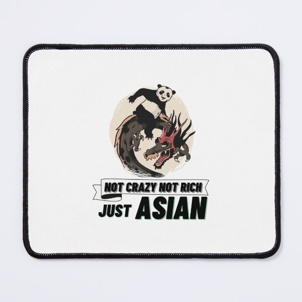 Item preview, Not Crazy Not Rich Just Asian  panda ride Dragon    designed and sold by ArtOfEraStorex.