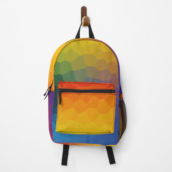 Item preview, Rainbow Neon Twist Low Poly Abstract  designed and sold by shaldesign.