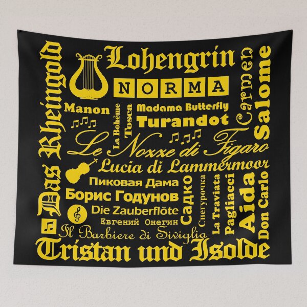 Item preview, Opera Collage Yellow designed and sold by i-cottagedesign.