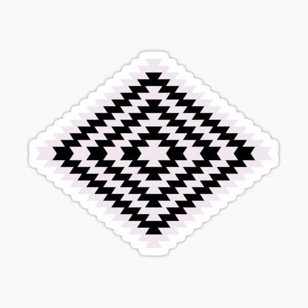 Modern Kilim - black and white Sticker