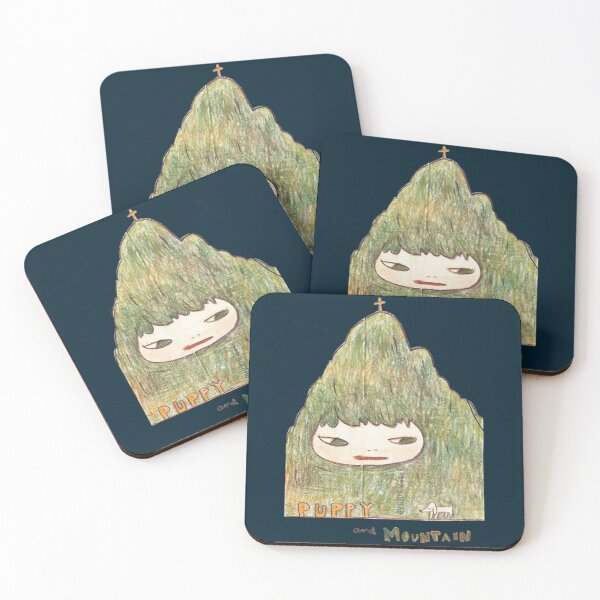 Item preview, yoshitomo nara puppy and mountain painting designed and sold by alianaost77.
