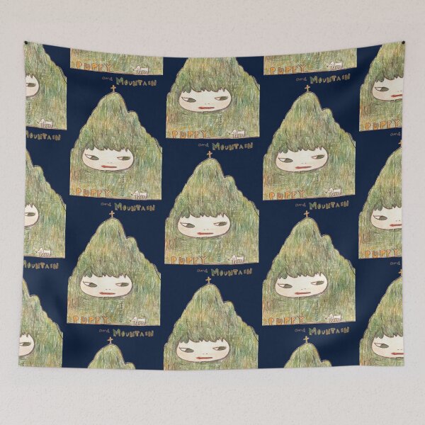Item preview, yoshitomo nara puppy and mountain painting designed and sold by alianaost77.