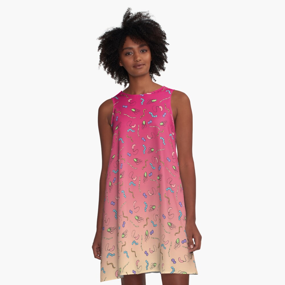 Sunset ombre bacteria A-Line Dress