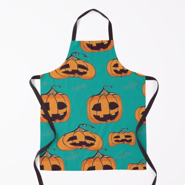 Item preview, Petrifying Pumpkin Parade - Scary Pumpkin Vector Illustration Seamless Calabaza Halloween Pattern designed and sold by ysa-pattern.