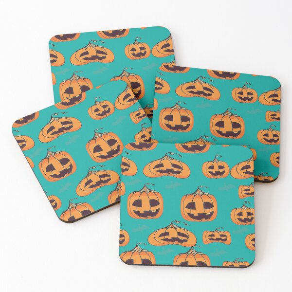 Item preview, Petrifying Pumpkin Parade - Scary Pumpkin Vector Illustration Seamless Calabaza Halloween Pattern designed and sold by ysa-pattern.