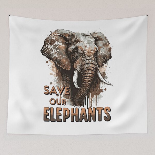 Item preview, Save our elephants designed and sold by addict2reading.