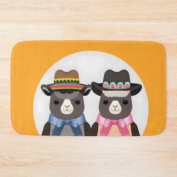 Item preview, Llamas with Alpaca Wool Hats Sticker designed and sold by worldofwhisper.