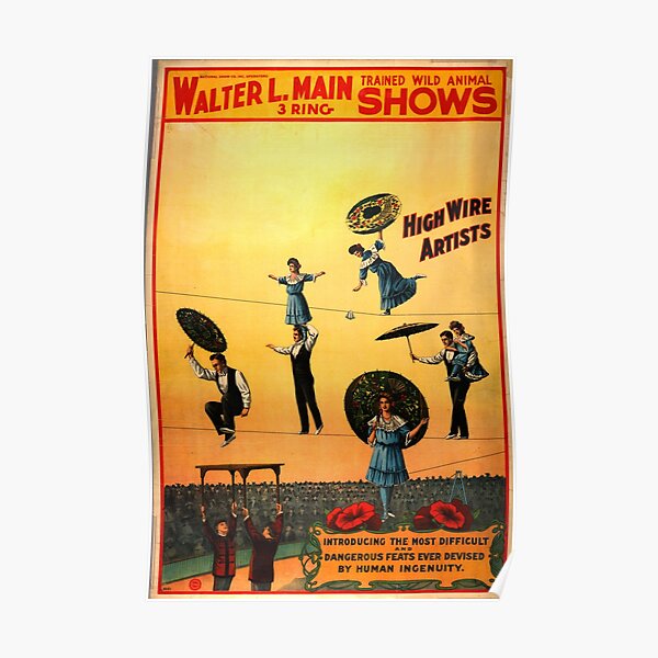 Walter L. Main Circus Vintage Poster Poster