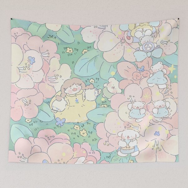 Item preview, Lovely Flowers, rabbits and bears designed and sold by SceneryStudio.