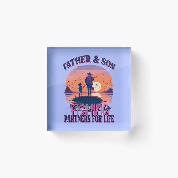 Item preview, Father and Son Fishing Partners For Life - Father's Day Artwork 2 designed and sold by Cawaiico.