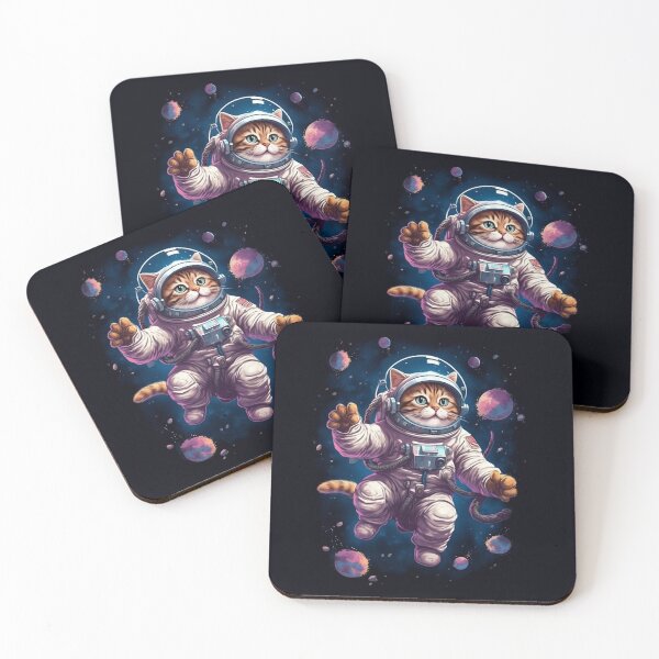 Item preview, astronaut cat in space designed and sold by DreamscapePixel.