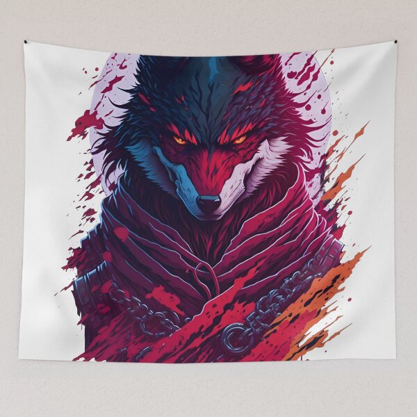 Item preview, The Sinister Ninja Wolf designed and sold by dartlink.